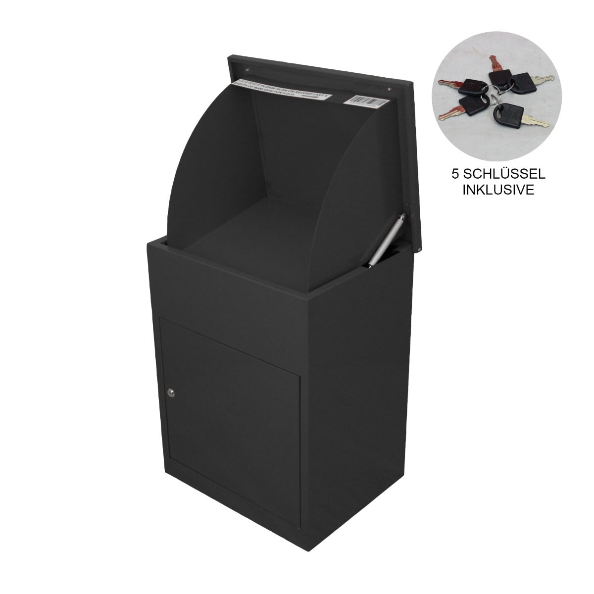 Paketlåda Postlåda Svart