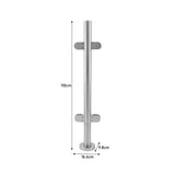 MonsterShop balustrad i rostfritt stål, mittstolpe, 110 cm H