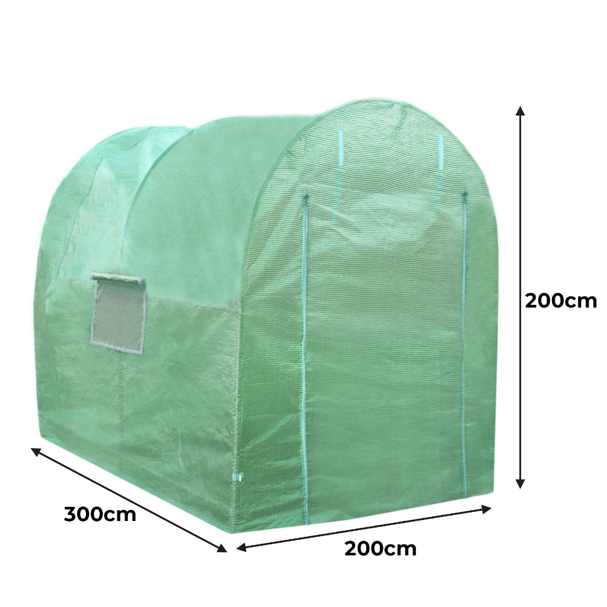 Tunnelväxthus 19 mm (Ramtjocklek) 3 m (L) x 2 m (B)