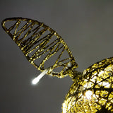 Betande Ren - Guld- 120cm - 120 LED-dioder