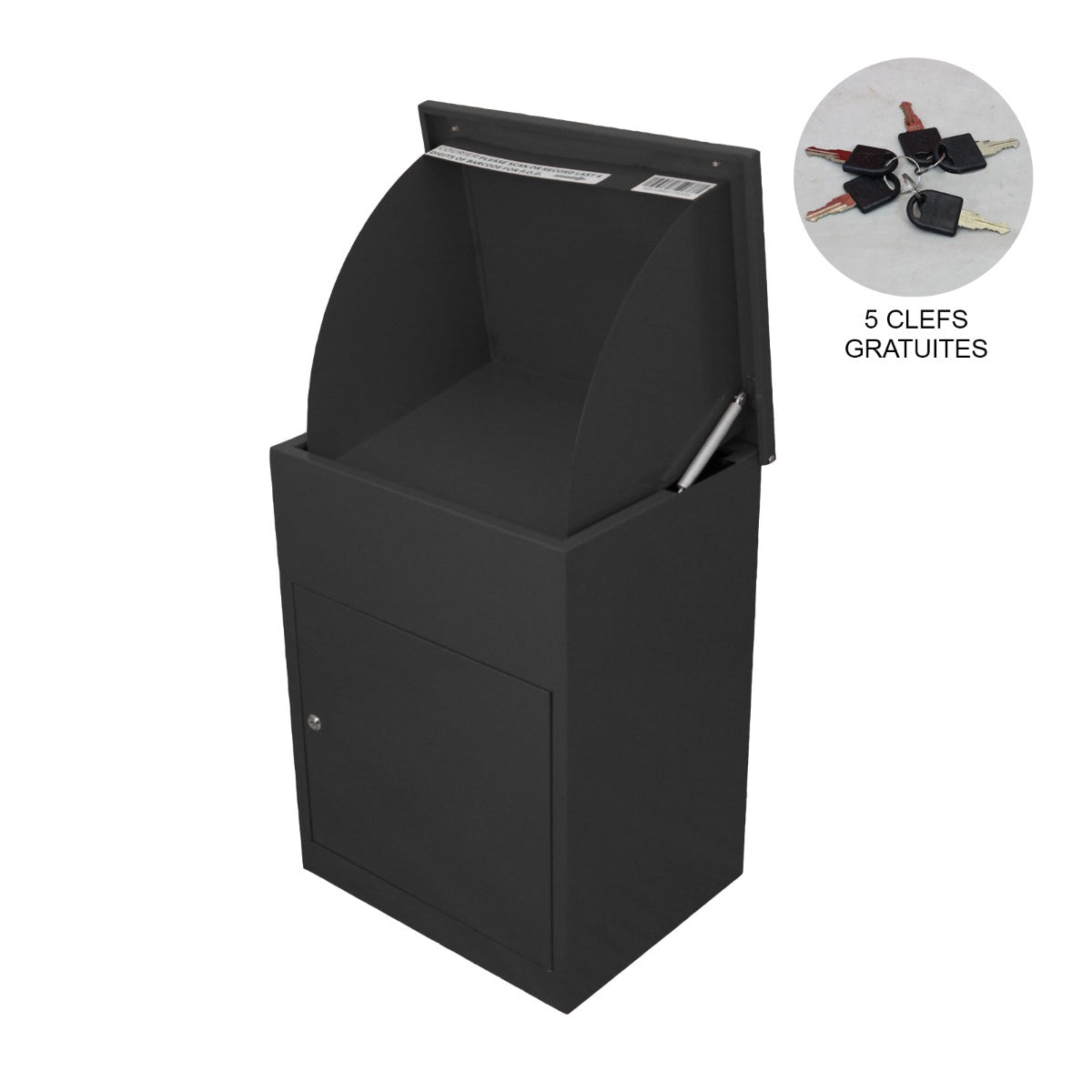 Paketlåda Postlåda Svart