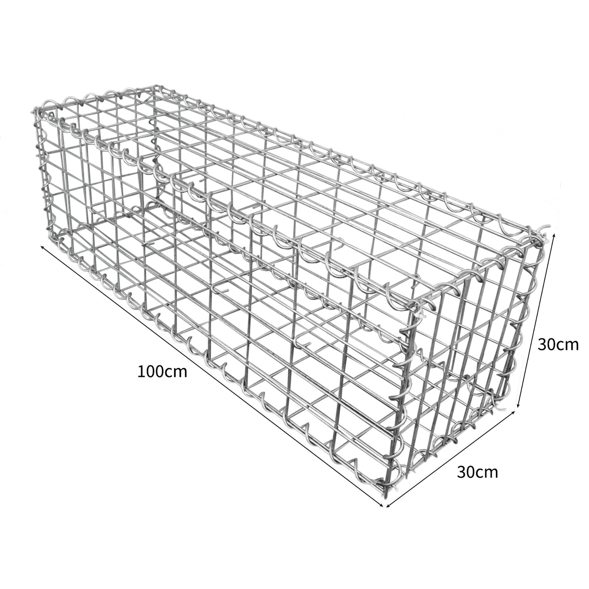 3 st Gabioner 30 cm (H) x 100 cm (B) x 30 cm (D)