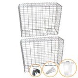 2 st Gabioner 95 cm (H) x 100 cm (B) x 30 cm (D)