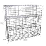 6 st Gabioner 30 cm (H) x 100 cm (B) x 30 cm (D)
