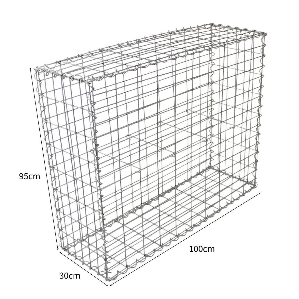 4 st Gabioner 95 cm (H) x 100 cm (B) x 30 cm (D)