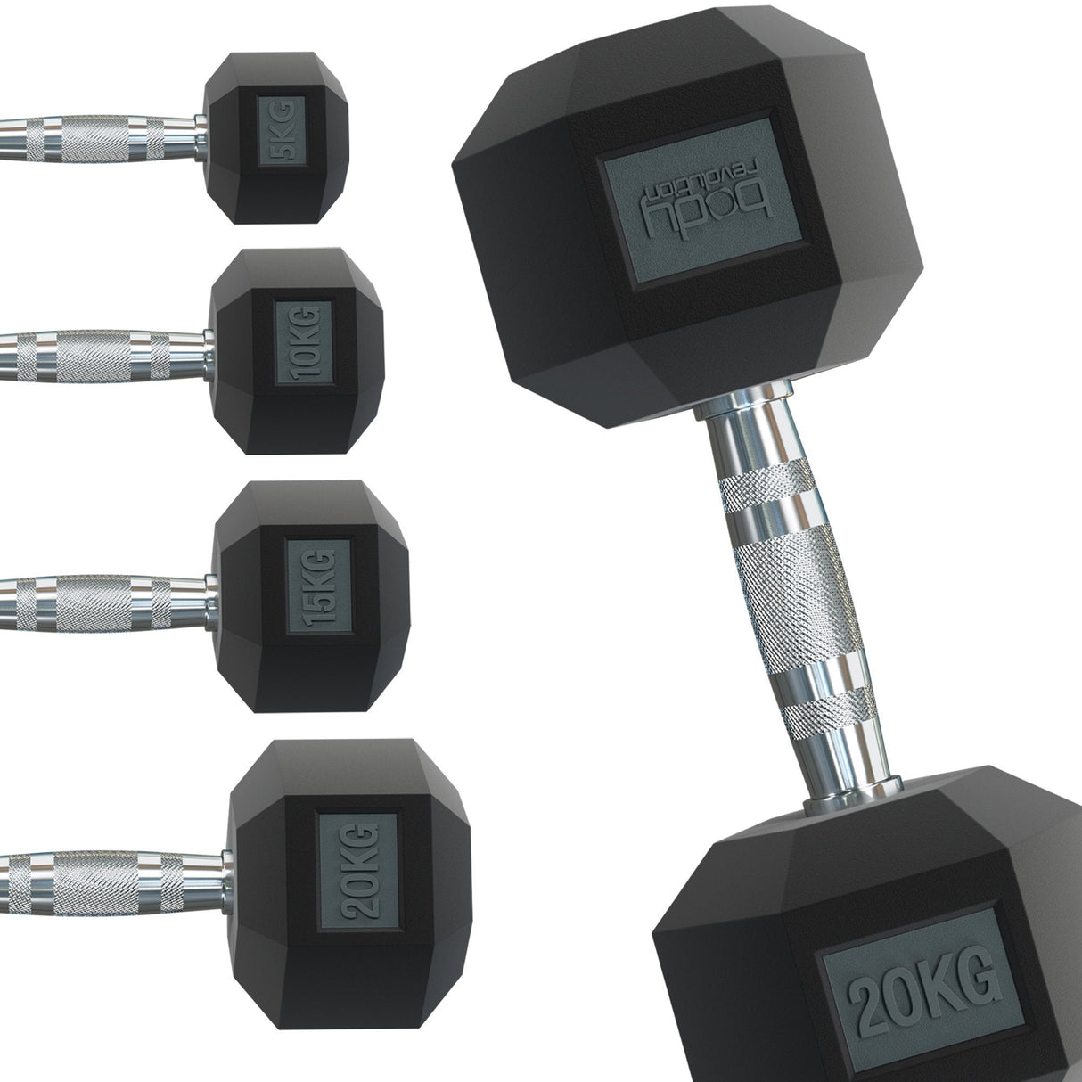 Body Revolution Hex Hantlar 1 kg - 40 kg Par