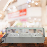 Vattenbad Bain Marie med 3 st Kantiner ½ GN