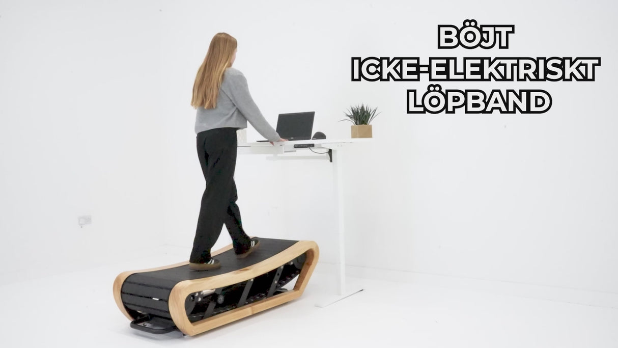 Böjt icke-elektriskt löpband