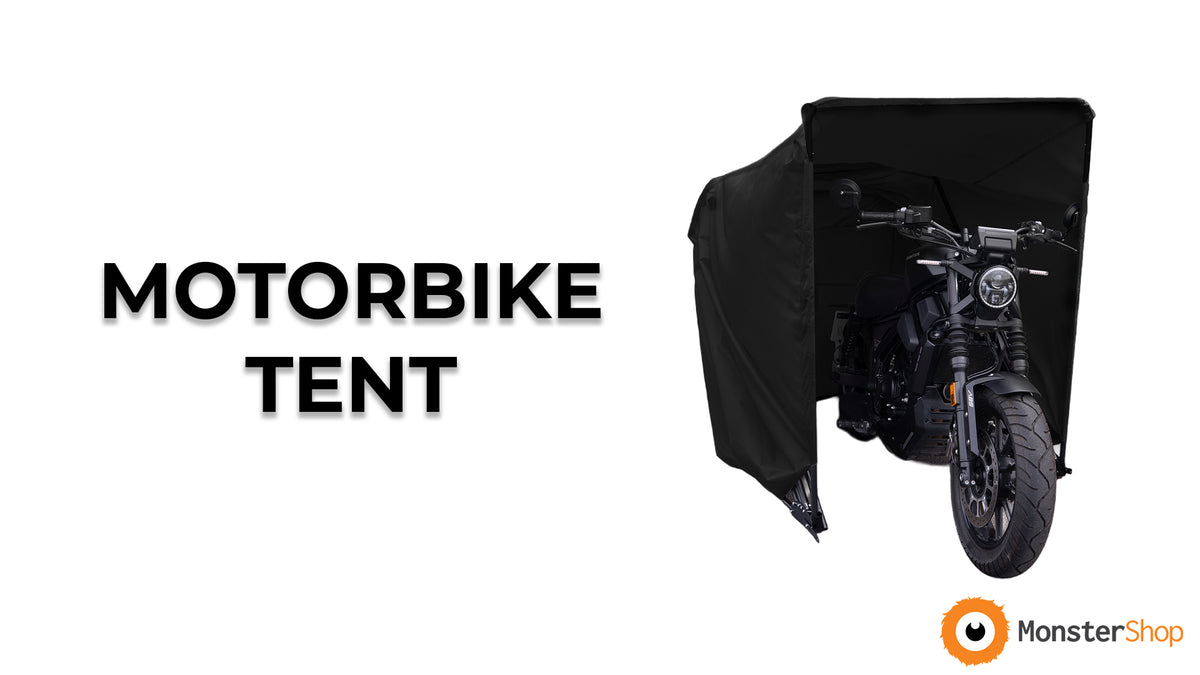 Hopfällbart Motorcykelgarage – Medelstort – Grått