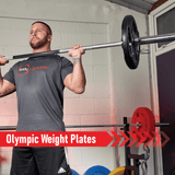 Olympic Tri-Grip Gummiviktplattor - Svarta Par & Set