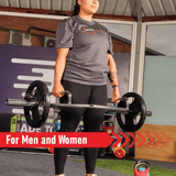 Olympiska Tri-Grip gummiviktskivor - Svarta par & set