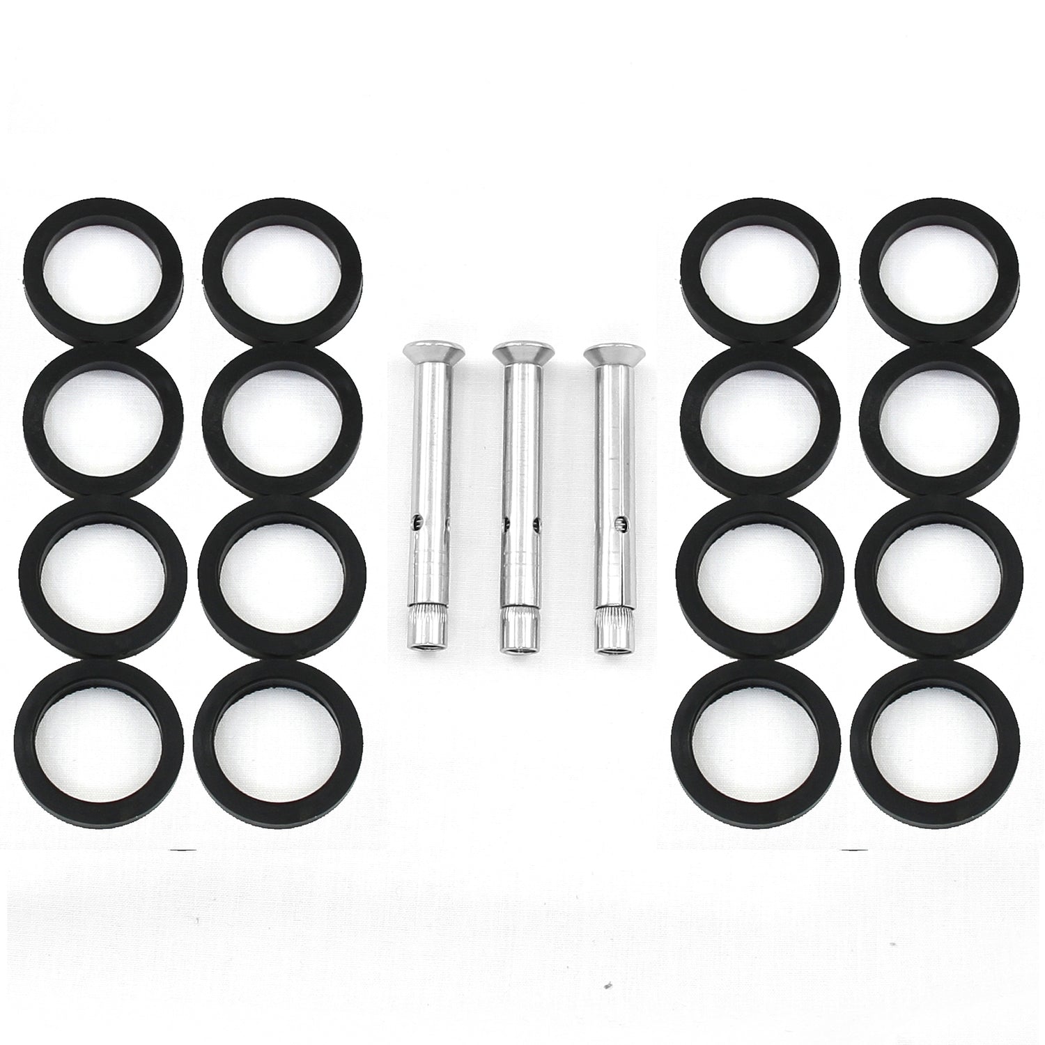 MonsterShop balustrad i rostfritt stål, mittstolpe, 90 cm H