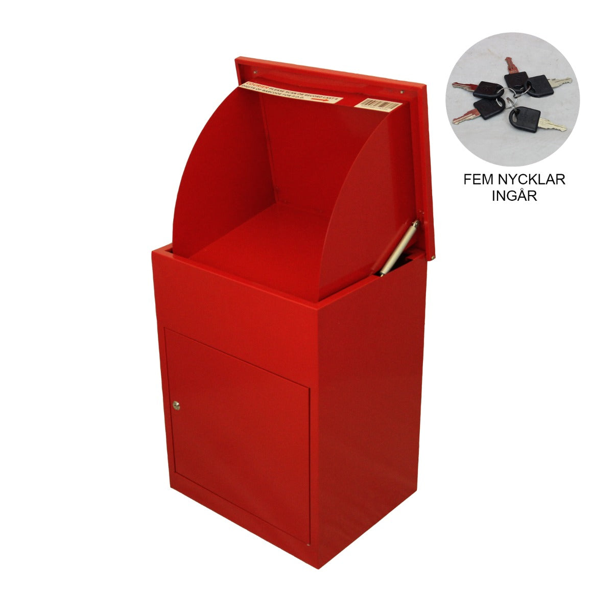 Paketlåda Postlåda Röd