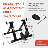 Velo Pro Turbo Trainer - Variabel Motstånd Magnetisk Inomhuscykeltrainer för Landsvägscyklar & Mountainbikes